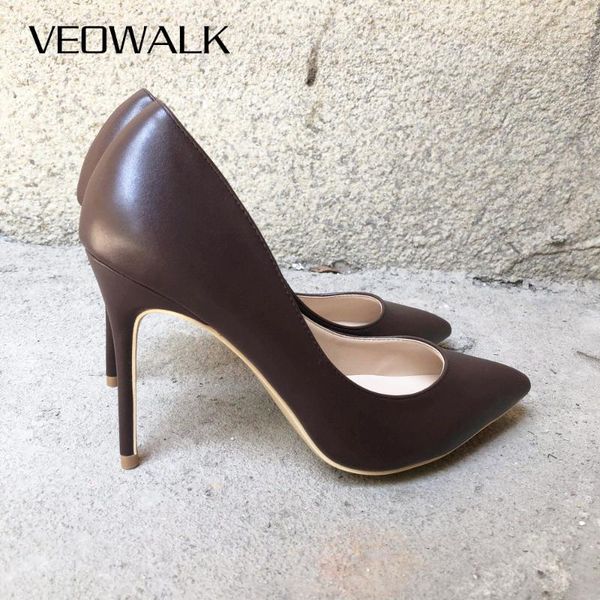 dress shoes veowalk dark brown matte women stilettos high heels elegant ol ladies pointed toe pumps italian style woman slip on, Black
dress shoes veowalk dark brown matte women stilettos high heels elegant ol ladies pointed toe pumps italian style woman slip on, Black