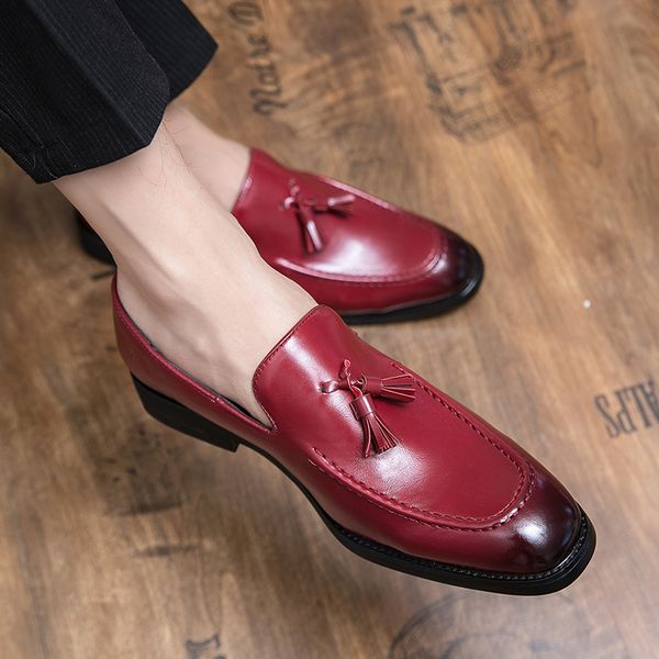 dropshipping red men office loafers graceful men daily dress shoes slip-on tassel elegant wedding shoes plus size, Black
dropshipping red men office loafers graceful men daily dress shoes slip-on tassel elegant wedding shoes plus size, Black