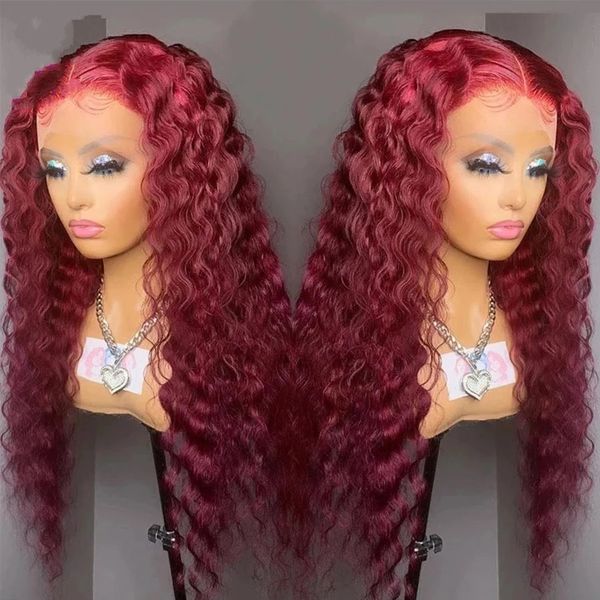 fashion red curly lace front brazilian human hair wigs deep wave synthetic wig gluels pre plucked cosplay party
fashion red curly lace front brazilian human hair wigs deep wave synthetic wig gluels pre plucked cosplay party