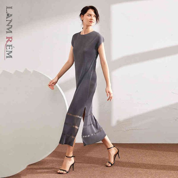 summer women's pleated slim vintage dress famale short sleeve split side elastic ladies clothing yj323 210507, Black;gray
summer women's pleated slim vintage dress famale short sleeve split side elastic ladies clothing yj323 210507, Black;gray