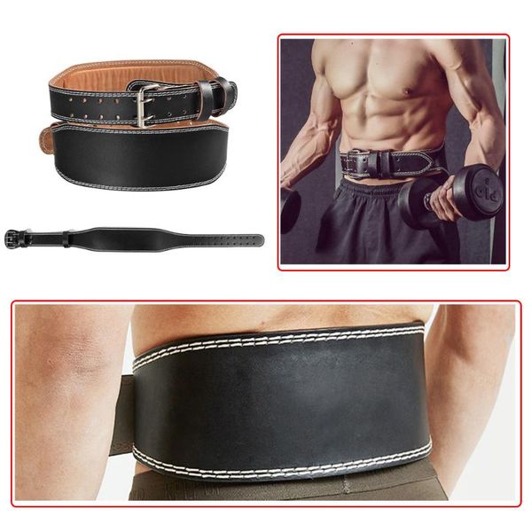 waist support fitness weightlifting leather belt weight lift waistband training protection lumbar gym body building, Black;gray
waist support fitness weightlifting leather belt weight lift waistband training protection lumbar gym body building, Black;gray
