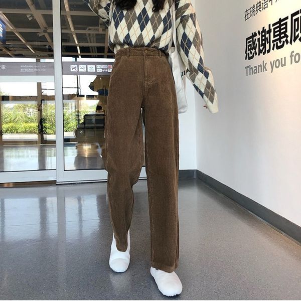 pants women's corduroy jeans loose women wide leg high waist trousers autumn winter casual long harajuku streetwear beige 7oqs, Blue
pants women's corduroy jeans loose women wide leg high waist trousers autumn winter casual long harajuku streetwear beige 7oqs, Blue