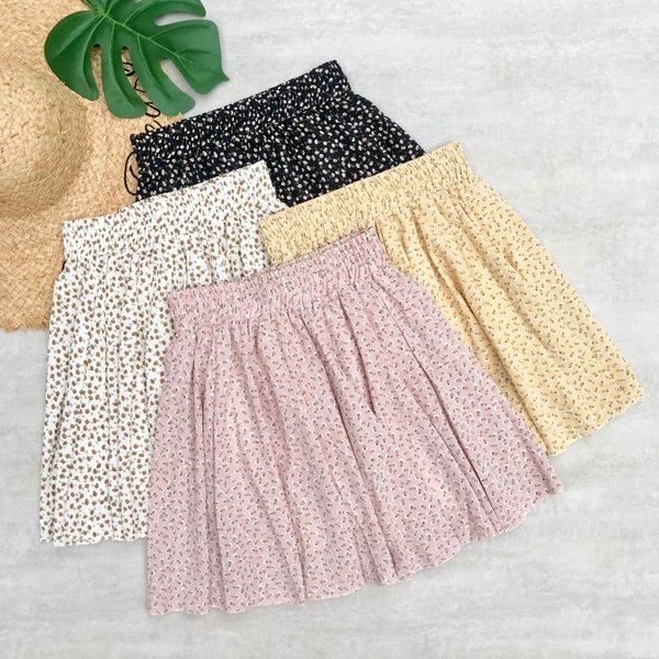 skirts 2021 summer short skirt floral cotton stitching high waist elastic flower print mini, Black
skirts 2021 summer short skirt floral cotton stitching high waist elastic flower print mini, Black
