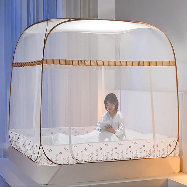 mosquito net three-door mesh folding portable mongolian yurt adults double bed netting tent home travel 4 colors
mosquito net three-door mesh folding portable mongolian yurt adults double bed netting tent home travel 4 colors