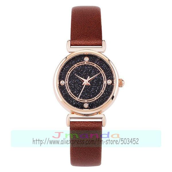 wristwatches 100pcs/lot 8629 elegance star face mini belt lady wrist watch wrap quartz casual no logo leather mesh steel clock, Slivery;brown
wristwatches 100pcs/lot 8629 elegance star face mini belt lady wrist watch wrap quartz casual no logo leather mesh steel clock, Slivery;brown
