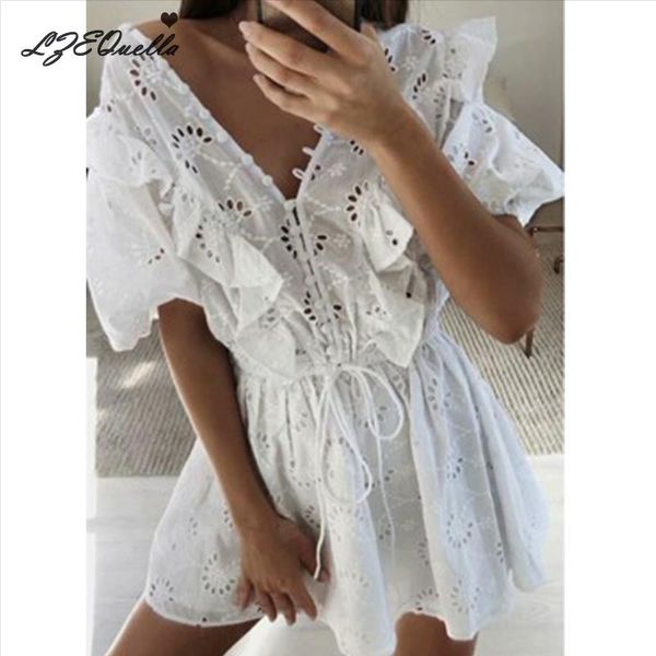 lzequella women v neck loose high waist lace mini dress spring autumn fashion ruffles long sleeve hollow dresses vestidos nz2841 casual, Black;gray
lzequella women v neck loose high waist lace mini dress spring autumn fashion ruffles long sleeve hollow dresses vestidos nz2841 casual, Black;gray