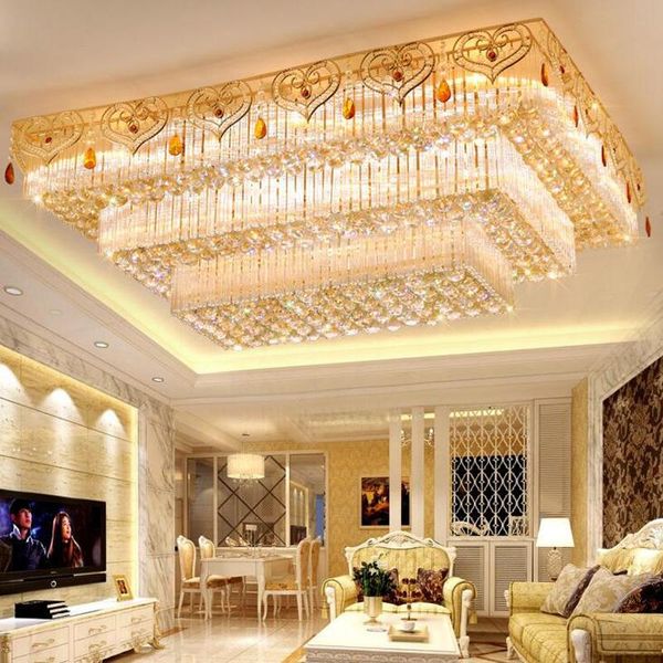 ceiling lights modern led lamp crystal golden living room bedroom rectangular villa hall lighting fixture
ceiling lights modern led lamp crystal golden living room bedroom rectangular villa hall lighting fixture