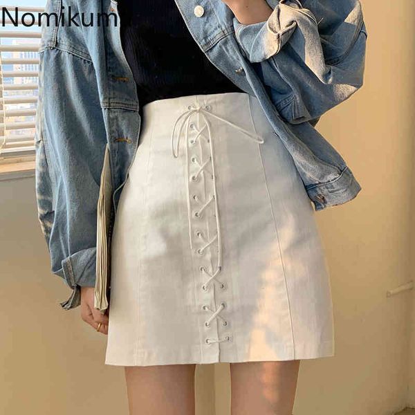 nomikuma high waist mini skirt women solid color drawstring lace up vintage skirts female chic casual retro faldas 210514, Black
nomikuma high waist mini skirt women solid color drawstring lace up vintage skirts female chic casual retro faldas 210514, Black