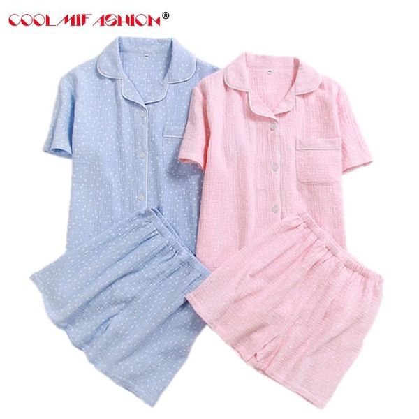 men's sleepwear pijama hombre couples summer home clothing men women double cotton gauze pajamas sets two pieces short sleeve shorts, Black;brown
men's sleepwear pijama hombre couples summer home clothing men women double cotton gauze pajamas sets two pieces short sleeve shorts, Black;brown