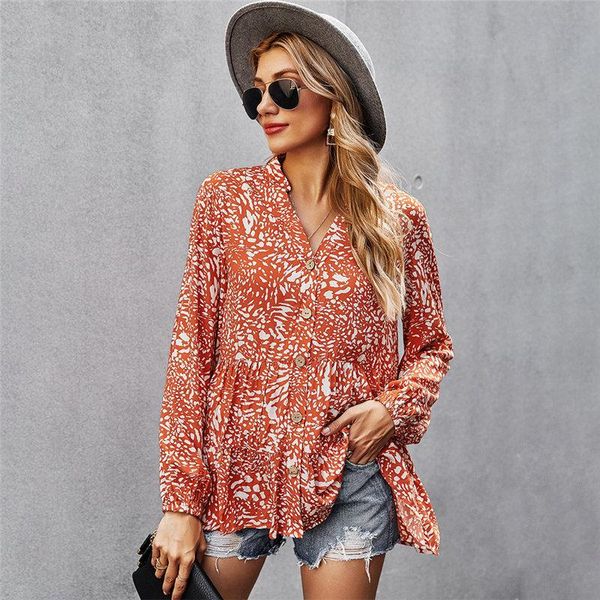 women's blouses & shirts 2021 spring chiffon blouse women v neck full sleeve summer for casual single breasted shirt, White
women's blouses & shirts 2021 spring chiffon blouse women v neck full sleeve summer for casual single breasted shirt, White