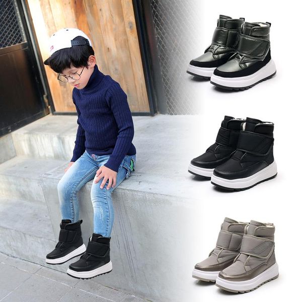 boots hook loop boy winter shoes warm plush fur snow high child snowboots waterproof ankle, Black;grey
boots hook loop boy winter shoes warm plush fur snow high child snowboots waterproof ankle, Black;grey