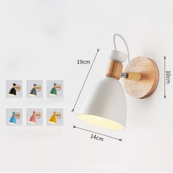 color simple wall lamp for bedroom nordic fashion personality solid wood led living room bedside sconce lights
color simple wall lamp for bedroom nordic fashion personality solid wood led living room bedside sconce lights