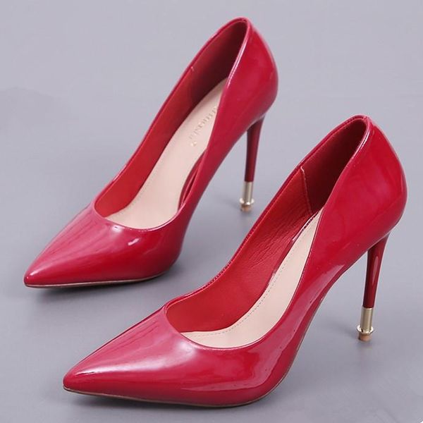 dress shoes 2021 spring autumn thin high heels pumps pointed toe fashion female shallow wedding woman pu leather z0008, Black
dress shoes 2021 spring autumn thin high heels pumps pointed toe fashion female shallow wedding woman pu leather z0008, Black