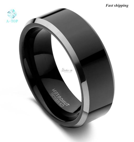 wedding rings 8mm men's band tungsten ring black polished sliver beveled engagement, Slivery;golden
wedding rings 8mm men's band tungsten ring black polished sliver beveled engagement, Slivery;golden