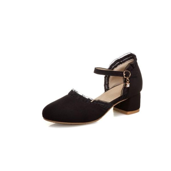dress shoes big size round head lace decoration ladies high heels women woman pumps, Black
dress shoes big size round head lace decoration ladies high heels women woman pumps, Black