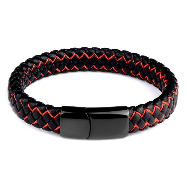 tennis fashion stainless steel leather bracelet magnetic clasp charm handmade braided stripe bangles for men, Golden;silver
tennis fashion stainless steel leather bracelet magnetic clasp charm handmade braided stripe bangles for men, Golden;silver
