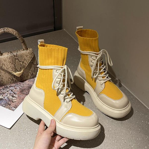boots fashion sock women 2021 lace up yellow black beige ankle for casual shoes designer ladies platform
boots fashion sock women 2021 lace up yellow black beige ankle for casual shoes designer ladies platform