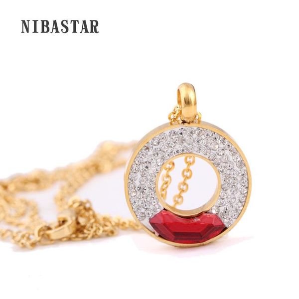 fashion luxury jewelry neckalce gold-color stainless steel crystal pendant & necklace 3color necklaces, Silver
fashion luxury jewelry neckalce gold-color stainless steel crystal pendant & necklace 3color necklaces, Silver