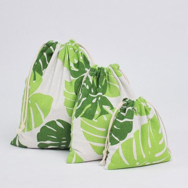 storage bags 3pcs/set handmade cotton storgae bag green plant pattern tea candy cosmestic drawstring travel home organizer pouches
storage bags 3pcs/set handmade cotton storgae bag green plant pattern tea candy cosmestic drawstring travel home organizer pouches