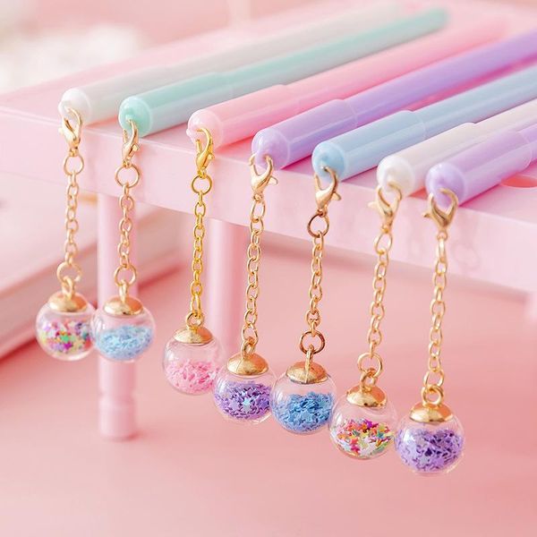 gel pens cute wishing bottle sequin pendant pen shiny student writing kawaii 0.5mm black office school stationery supplies
gel pens cute wishing bottle sequin pendant pen shiny student writing kawaii 0.5mm black office school stationery supplies