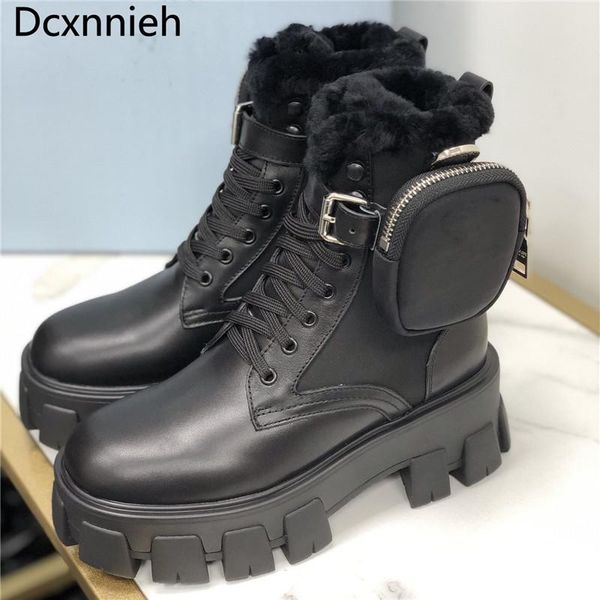 boots black woman winter fashion fur ankle long for women flat platform pocket combat shoes ladies bota feminina
boots black woman winter fashion fur ankle long for women flat platform pocket combat shoes ladies bota feminina