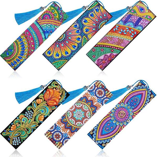 bookmark 6 pcs 5d diamond diy painting leather tassel for making arts crafts students adults
bookmark 6 pcs 5d diamond diy painting leather tassel for making arts crafts students adults