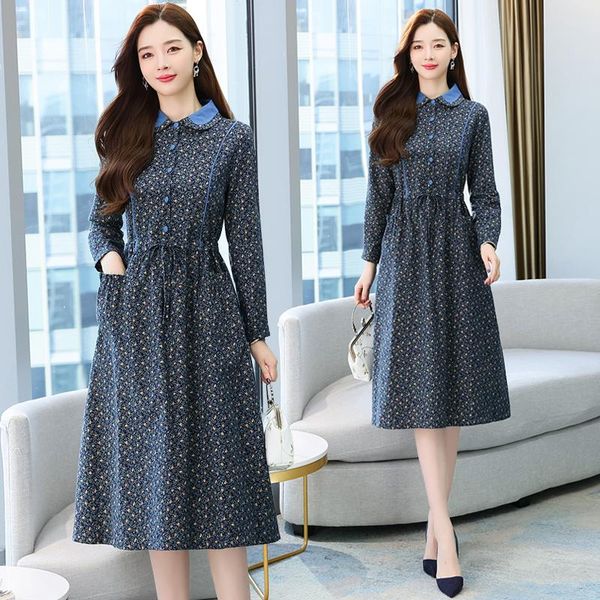 casual dresses women dress autumn 2021 office lady fashion vintage long sleeve cotton linen floral print bow high waist belt, Black;gray
casual dresses women dress autumn 2021 office lady fashion vintage long sleeve cotton linen floral print bow high waist belt, Black;gray