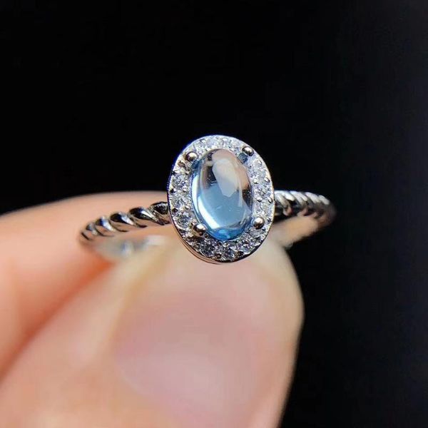 colife jewelry 100% natural z silver ring for daily wear 4mm*6mm 925 cluster rings, Golden;silver