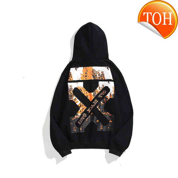 sweater for off flame printed lovers, Black 
sweater for off flame printed lovers, Black