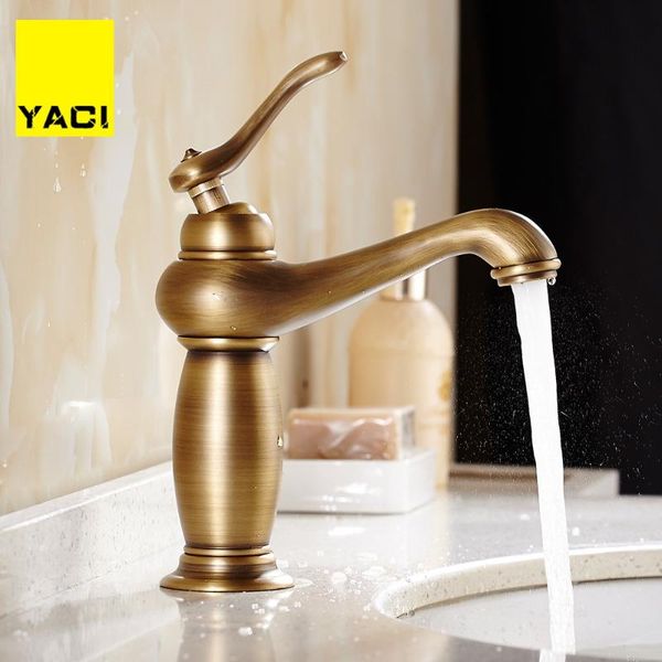 bathroom sink faucets yaci retro vintage antique brass basin faucet cold / water mixer tap
bathroom sink faucets yaci retro vintage antique brass basin faucet cold / water mixer tap