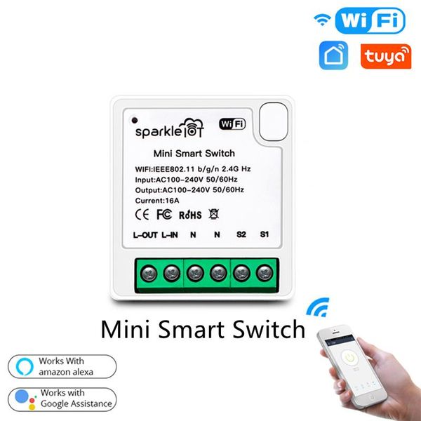smart home control tuya mini wifi switch 16a 2-way timer wireless tuya/smart life app works with alexa google
smart home control tuya mini wifi switch 16a 2-way timer wireless tuya/smart life app works with alexa google