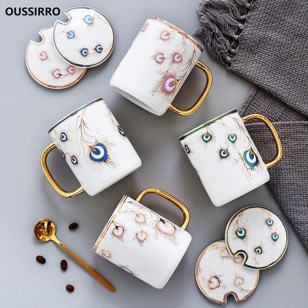 mugs creative ceramic coffee milk cup with lid and spoon golden handel for lover couple gift
mugs creative ceramic coffee milk cup with lid and spoon golden handel for lover couple gift