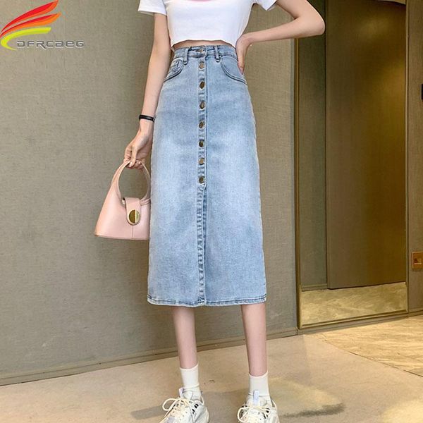 skirts 2021 summer denim skirt women high waist single button pockets a line blue slit streetwear jupe jean femme, Black
skirts 2021 summer denim skirt women high waist single button pockets a line blue slit streetwear jupe jean femme, Black