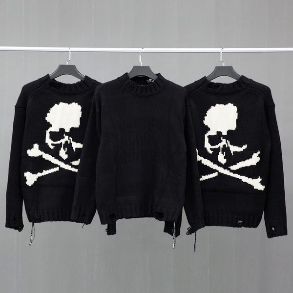 men's sweaters mastermind harajuku style and women's sweaters, retro style skeleton knitted winter street clothes, White;black
men's sweaters mastermind harajuku style and women's sweaters, retro style skeleton knitted winter street clothes, White;black