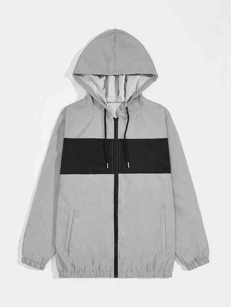 men colorblock zip up drawstring hooded jacket contrast color stitching women's spring harajuku bf style loose street cardigan sweater, Black;brown
men colorblock zip up drawstring hooded jacket contrast color stitching women's spring harajuku bf style loose street cardigan sweater, Black;brown