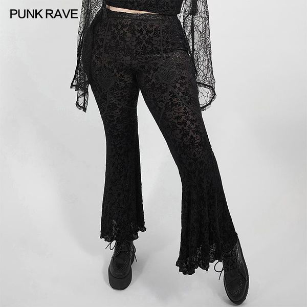 women's pants & capris punk rave plus size dark gothic flared daily wear elastic knitted perspective mesh mid-waist club trousers, Black;white
women's pants & capris punk rave plus size dark gothic flared daily wear elastic knitted perspective mesh mid-waist club trousers, Black;white