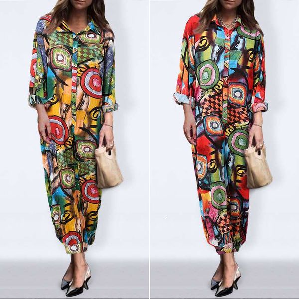 casual dresses vonda fashion women rompers summer patchwork print jumpsuits lapels overalls female loose buttons pants playsuits w, Black;gray
casual dresses vonda fashion women rompers summer patchwork print jumpsuits lapels overalls female loose buttons pants playsuits w, Black;gray