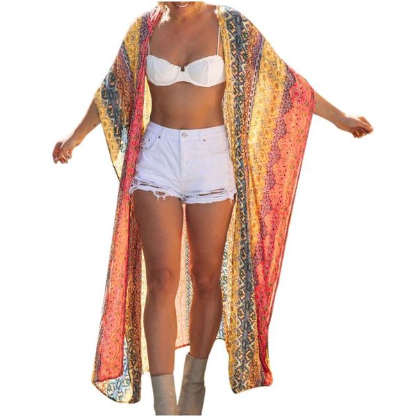 women's swimwear women print chiffon beach kimono long cardigan blouse shawl loose outwear printed middle sleeve cardiga, White;black
women's swimwear women print chiffon beach kimono long cardigan blouse shawl loose outwear printed middle sleeve cardiga, White;black