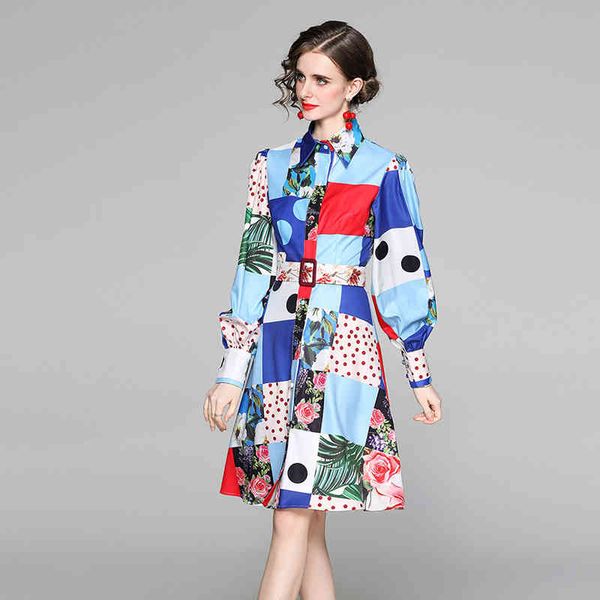 designer fashion women elegant polka dot floral printed shirt dress spring female vintage office party dresses vestidos 210525, Black;gray
designer fashion women elegant polka dot floral printed shirt dress spring female vintage office party dresses vestidos 210525, Black;gray