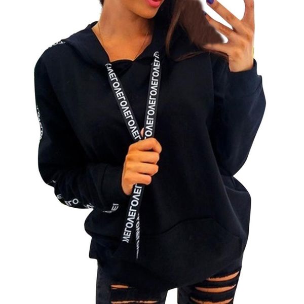 women's hoodies & sweatshirts women sweatshirt plus size long sleeve solid hooded pullovers winter jumpers #bl3, Black
women's hoodies & sweatshirts women sweatshirt plus size long sleeve solid hooded pullovers winter jumpers #bl3, Black