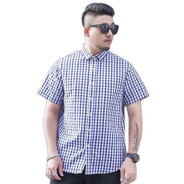 men's casual shirts summer 10xl 12xl 11xl large size men plaid shirt short sleeve oversize street pockets 60 64 54 58, White;black
men's casual shirts summer 10xl 12xl 11xl large size men plaid shirt short sleeve oversize street pockets 60 64 54 58, White;black