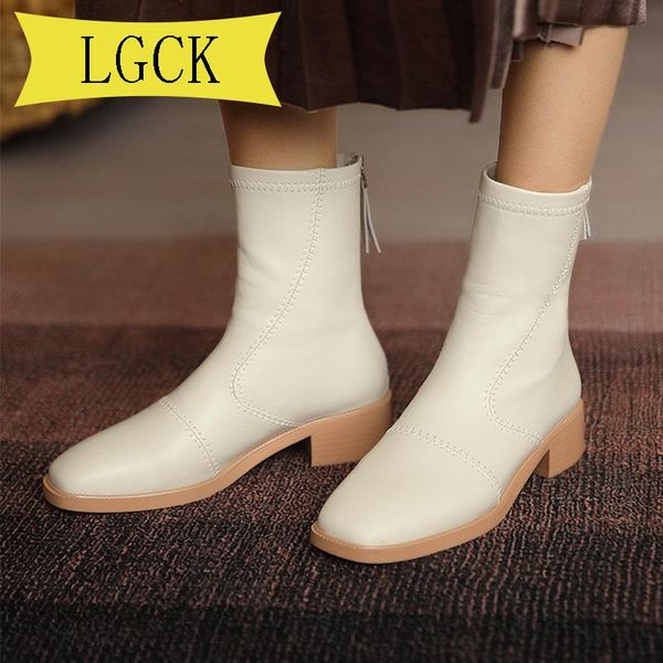 boots plus size 34-43 winter fashion women beige square toe genuine leather ankle heels shoes autumn female, Black
boots plus size 34-43 winter fashion women beige square toe genuine leather ankle heels shoes autumn female, Black