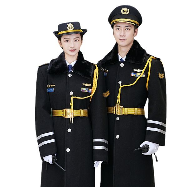 men's wool blends security uniform clothing for men army military guard clothes work wear black navy blue police windproof jacket train
men's wool blends security uniform clothing for men army military guard clothes work wear black navy blue police windproof jacket train