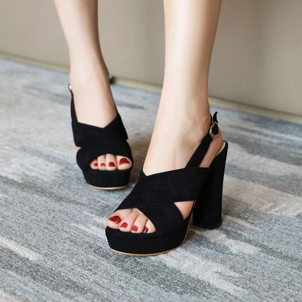 style elegant fashion sandals ladies summer high heels party shoes open toe thick with women sandal big size 32-43 205, Black
style elegant fashion sandals ladies summer high heels party shoes open toe thick with women sandal big size 32-43 205, Black