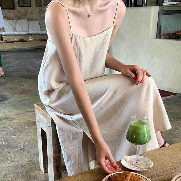 casual dresses cotton summer women dress spaghetti strap side spilt korean harajuku y2k maxi vestido feminino t21bla3325p, Black;gray
casual dresses cotton summer women dress spaghetti strap side spilt korean harajuku y2k maxi vestido feminino t21bla3325p, Black;gray
