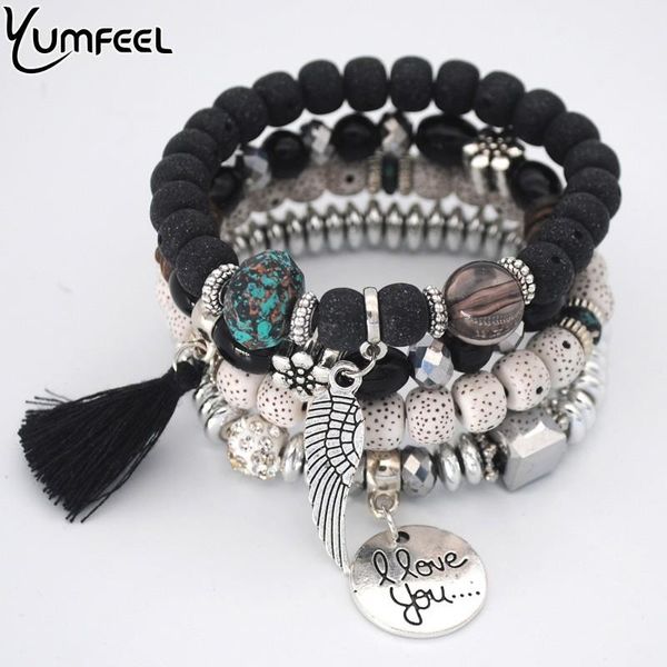 charm bracelets yumfeel vintage resin crystal beads tassel bracelet set bohemian handmade jewelry women gifts 4pcs/set, Golden;silver
charm bracelets yumfeel vintage resin crystal beads tassel bracelet set bohemian handmade jewelry women gifts 4pcs/set, Golden;silver