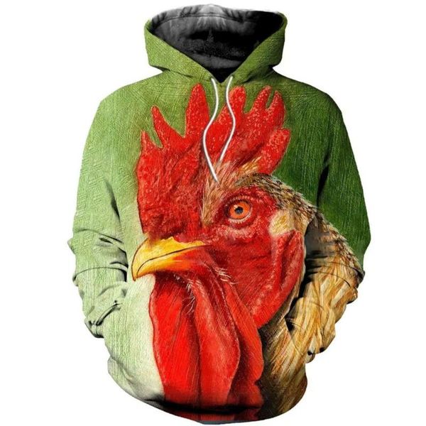 men's hoodies & sweatshirts fashion men women rooster 3d printed hooded funny animals sweatshirt casual street costume big size, Black
men's hoodies & sweatshirts fashion men women rooster 3d printed hooded funny animals sweatshirt casual street costume big size, Black