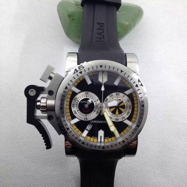 46mm men watch british chronofighter bezel rubber strap satch chronograph japan quartz chrono sport racing mens wristwatch waterproof oversi, Slivery;brown
46mm men watch british chronofighter bezel rubber strap satch chronograph japan quartz chrono sport racing mens wristwatch waterproof oversi, Slivery;brown