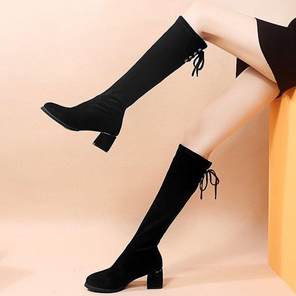 boots 2021 fashion women spring winter over the knee heels quality suede long comfort square botines thigh high mujer, Black
boots 2021 fashion women spring winter over the knee heels quality suede long comfort square botines thigh high mujer, Black