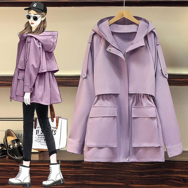 women's trench coats coat loose mid-length style 2021 spring plus size windbreaker drawstring slim solid color hooded outerwear fall y1, Tan;black
women's trench coats coat loose mid-length style 2021 spring plus size windbreaker drawstring slim solid color hooded outerwear fall y1, Tan;black